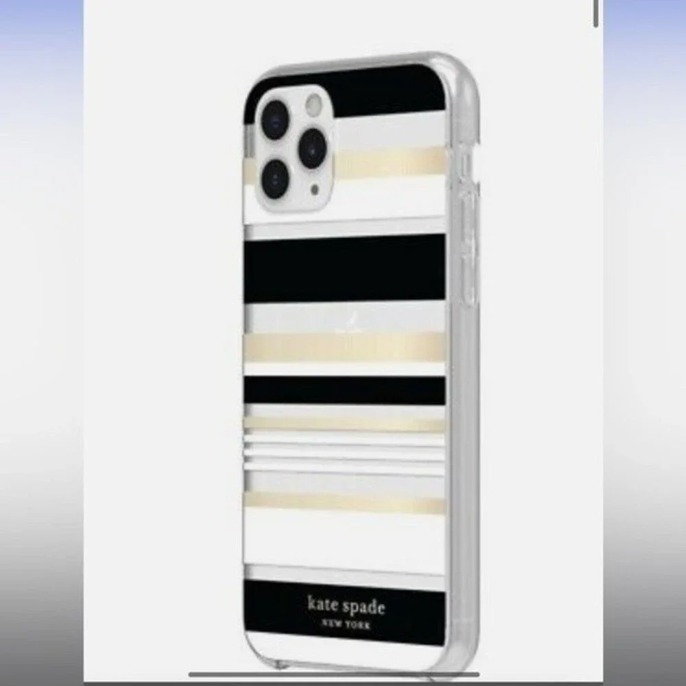 Kate Spade NY Protective Hard Shell, Oceanside Stripe iPhone 11 Pro Max Case